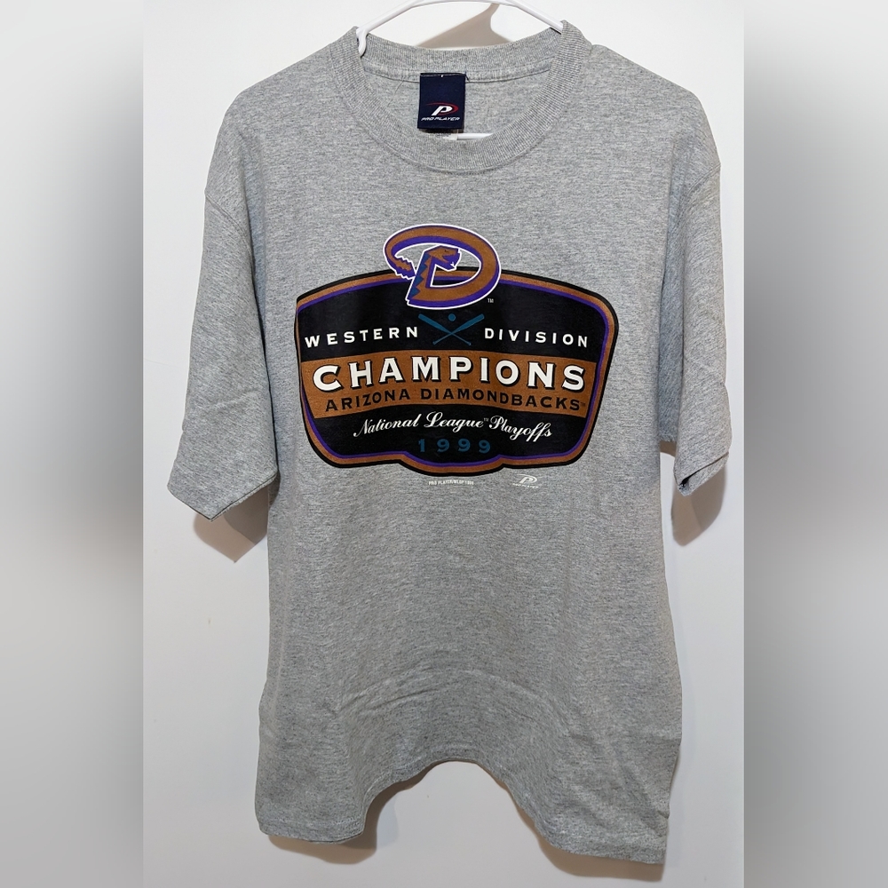 Vintage Arizona Diamondbacks NL West Champions Pro Player Mens T-Shirt Sz Large